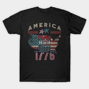 Vintage America - Party Hard Since 1776 T-Shirt and More! T-Shirt